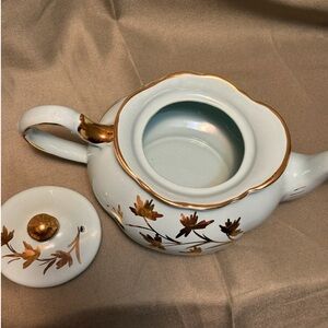 Price Kensington 2844 Aqua & Gold Teapot